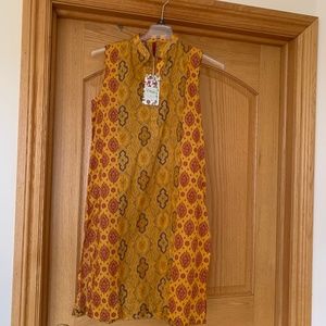 Sleeveless Tunic Style, Long Shirt , Multicolored, Ethnic
